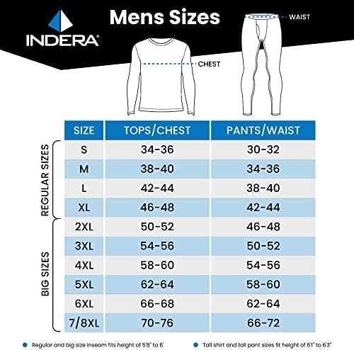 Мъжки панталони-топлинни бельо Indera с Максимално тегло