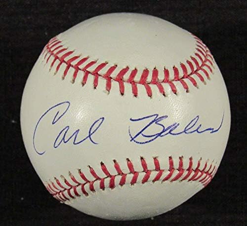 Играта на топка с Автограф на Карл Боулза Rawlings - B110 - Бейзболни топки с автографи