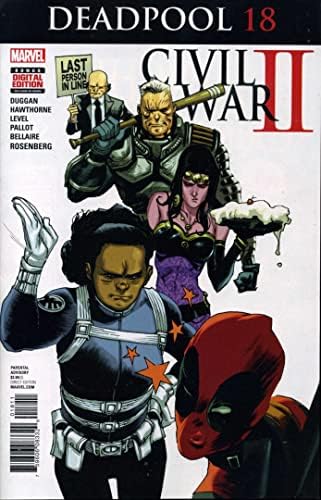 Дэдпул (5-та серия) 18 VF / NM ; Комиксите на Marvel | Гражданска война II