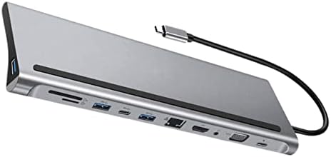SOLUSTRE 2 бр. кабел за зареждане сплав Единадесет в една C Hub Type-c Преносима карта Sd/USB K Лаптопи Многопортовые с док-станция,