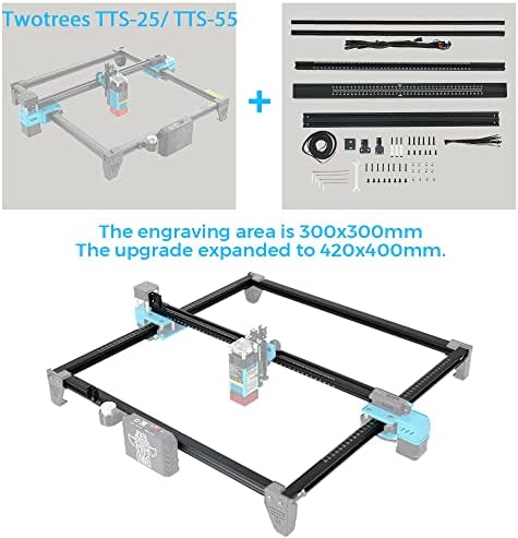 Комплект за разширяване на площад гравера Twotrees за гравера Twotrees TTS-25 TTS-55 TT-5.5 S 420x400 мм Комплект Аксесоари за ъпгрейд
