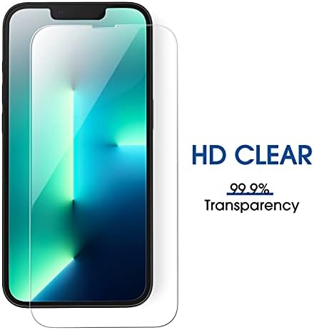 (2 опаковки) Защитен слой от закалено стъкло WeArmor EasyTouch за iPhone 13 Pro Max [6,7 инча] с лесен монтаж комплект, подходящ за използване