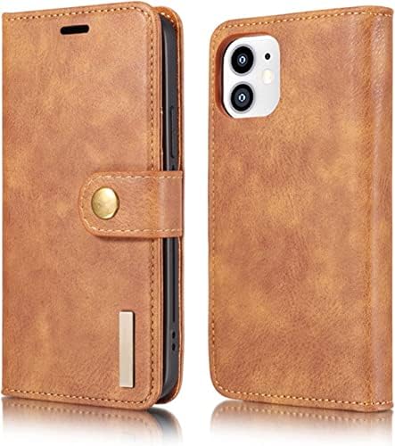 Чанта-портфейл HEPUP, съвместим с iPhone 12/12 Pro 6,1 , Висококачествена чанта-портфейл-за награда от изкуствена кожа с панти капак