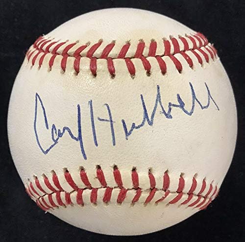 Карл Hubbell подписа автограф футболист Фини Ню Йорк Джайентс КАТО MVP WSC HOF JSA - Бейзболни топки с автографи