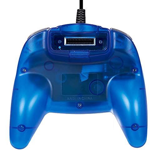 Класически Жичен Джойстик контролер N64 Gamepad с Удлинительным кабел с дължина от 6 Фута за Nintendo 64, Синьо