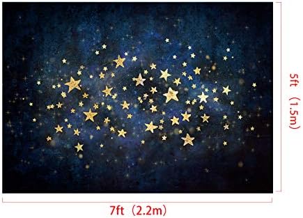 Кейт 7x5ft/2,2 м (W) x5 m (В) Вечер в Синьото Небе на Фона на Звездния Фон, Блестящи Фэнтезийные Фонове Видео Подпори за фото студио