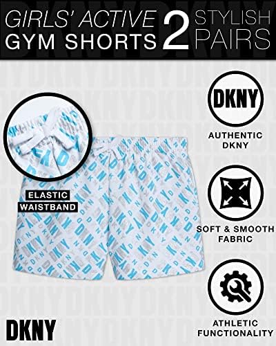 DKNY Girls ' Active Running Short - къси Панталони За Активно Бягане За момичета, Панталони За Волейбол В Салона, Панталони За Момичета,