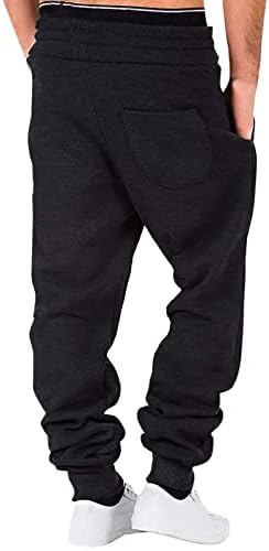 Мъжки спортни панталони-карго с руното облицовка, Открит Спускане, Пряко пъхтя крака, Ежедневни Свободно, Намаляване, Широки Спортни
