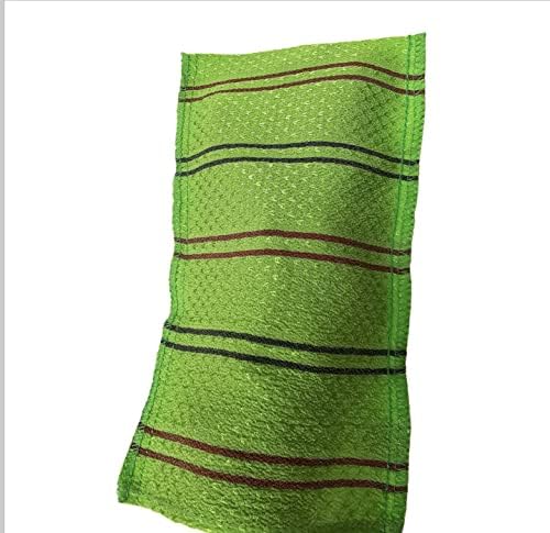 LUUUVMOI 10 бр. Голяма Корейска Отшелушивающее Кърпа За Душ, Ръкавици, Търкане за пране на дрехи, с Две нива (5 Сини силни + 5 зелени