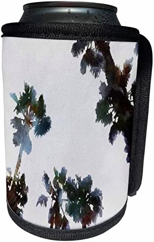 Художествени Акварел силует Тропически палми 3dRose Vacation - Опаковки за бутилки-охладители в банката (cc-362549-1)