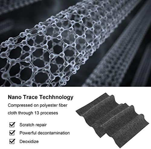 Chuangyinggo 6 Опаковки нано-блестящи платове за автомобилни Драскотини, Подобрена Нано-Лъскава Тъкан, Нано-Магическа Кърпа, за да премахнете