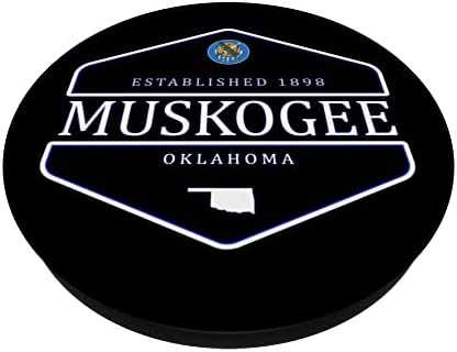 Маскоги Оклахома Muskogee OK PopSockets С възможност за смяна на PopGrip