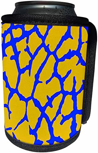 3dRose Страхотен принт с жирафа в жълто-синьо - Опаковки за бутилки-охладители в банката (cc-362885-1)