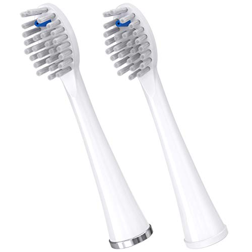 Сменяеми Дюзи Waterpik в реален размер за четка за зъби с паста за зъби Sonic-Fusion SFFB-2EW, 2 бр. Бял цвят